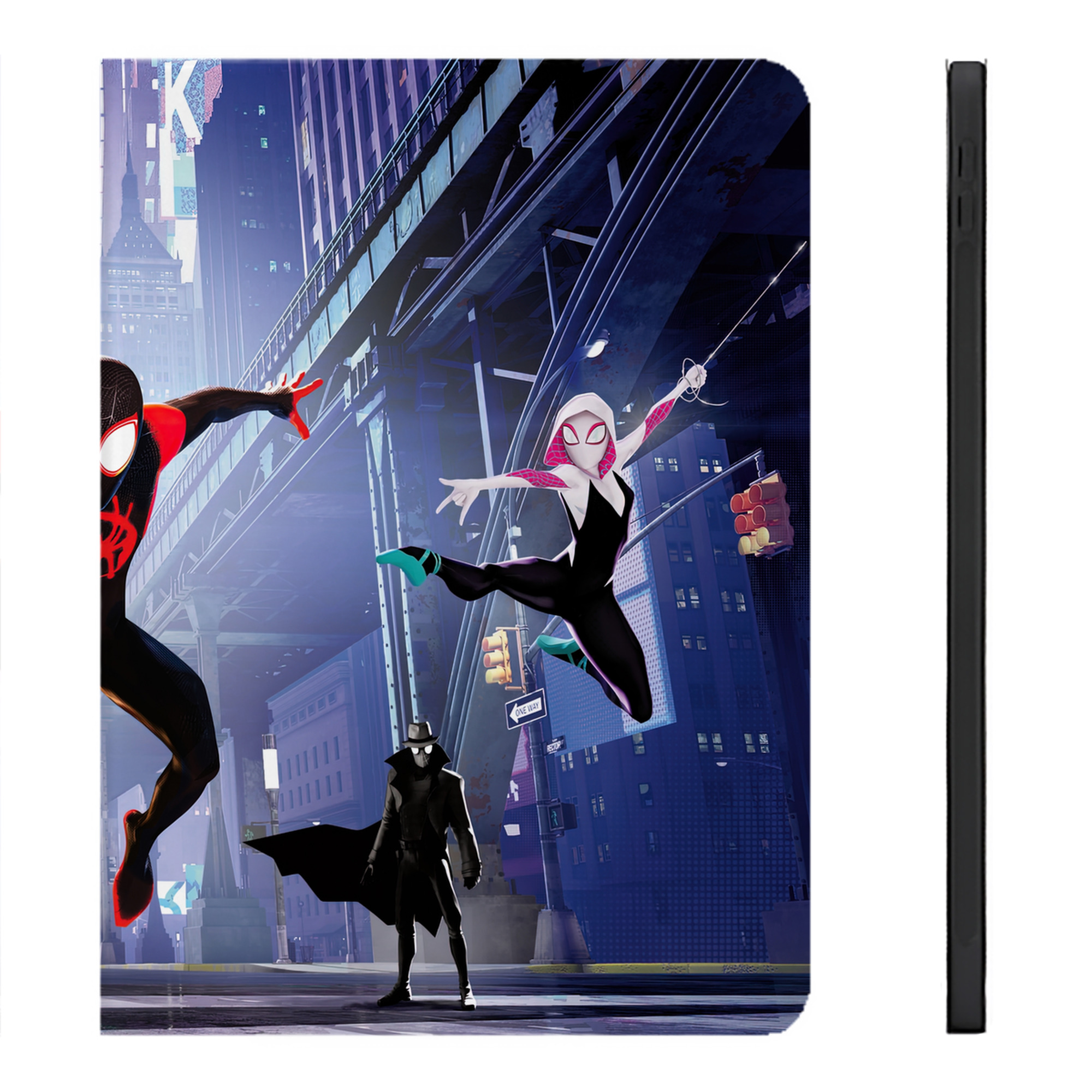 （画像用） Spider Man スパイダーマン IPadケース ペンホルダー付き ブックスタイルデザイン